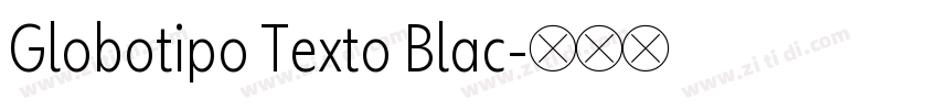 Globotipo Texto Blac字体转换